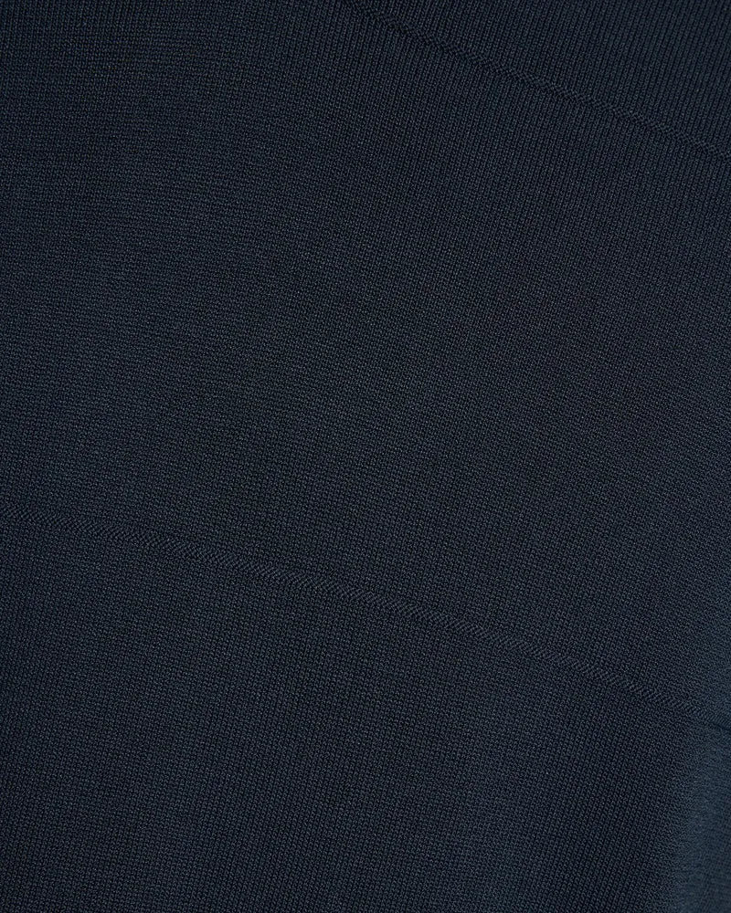 Lyle & Scott Herren-Poloshirt mit offenem Kragen, Feinstrick | Carbon