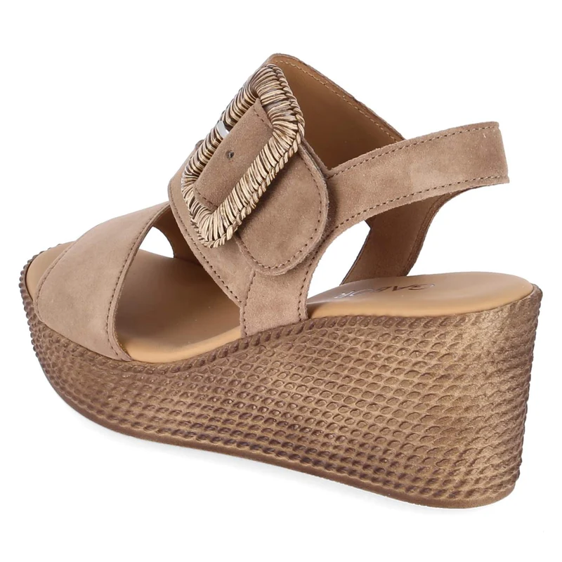 Espadrille-Sandaletten Braun