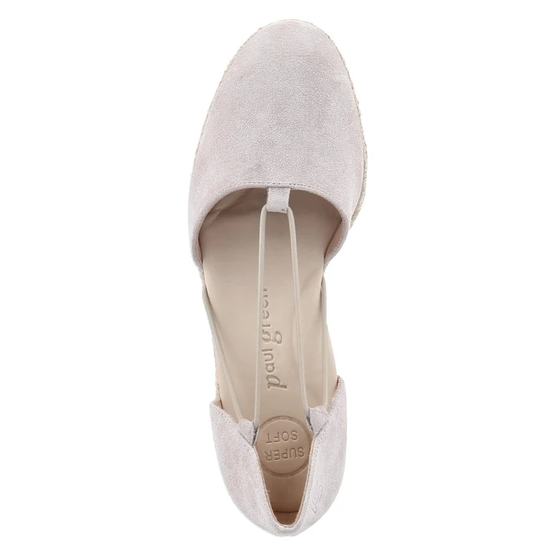 Espadrille-Ballerinas Grau