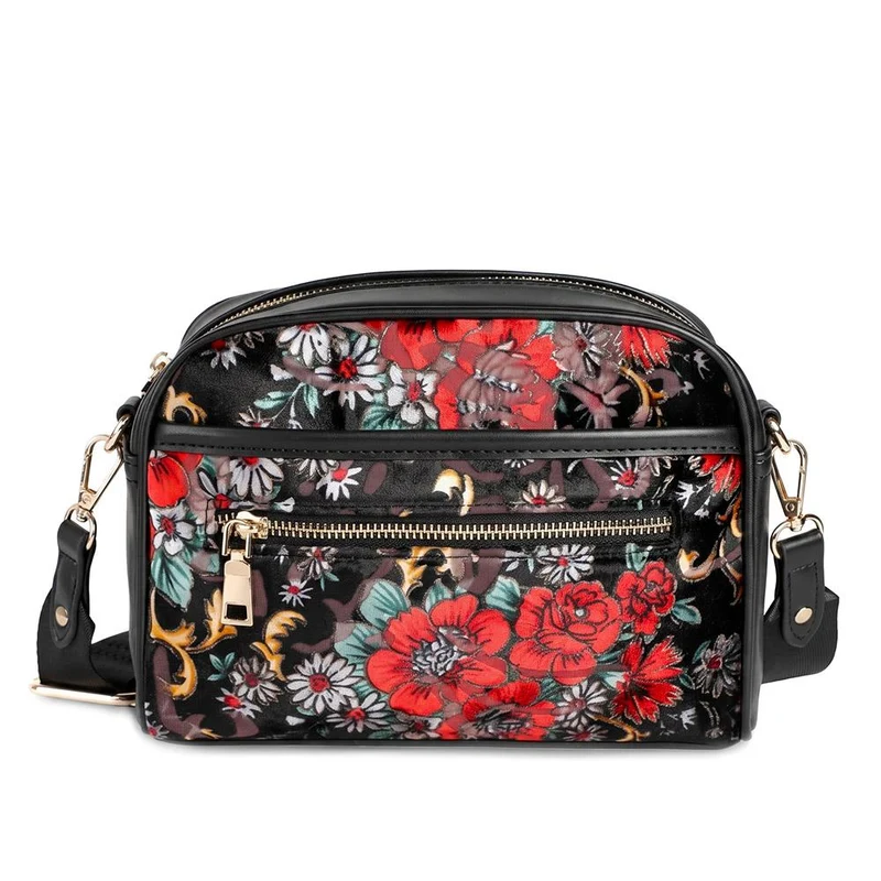 Adjustable Strap Multi Pocket Crossbody Bag - RIM44002 / 329 882 - Floral