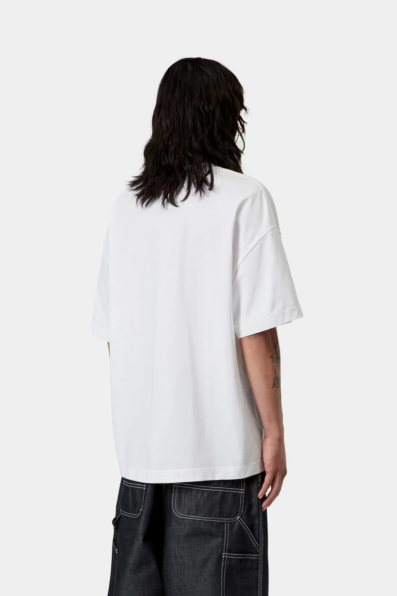 Carhartt WIP Herren-T-Shirt mit Deconstructed-Label | Weiß