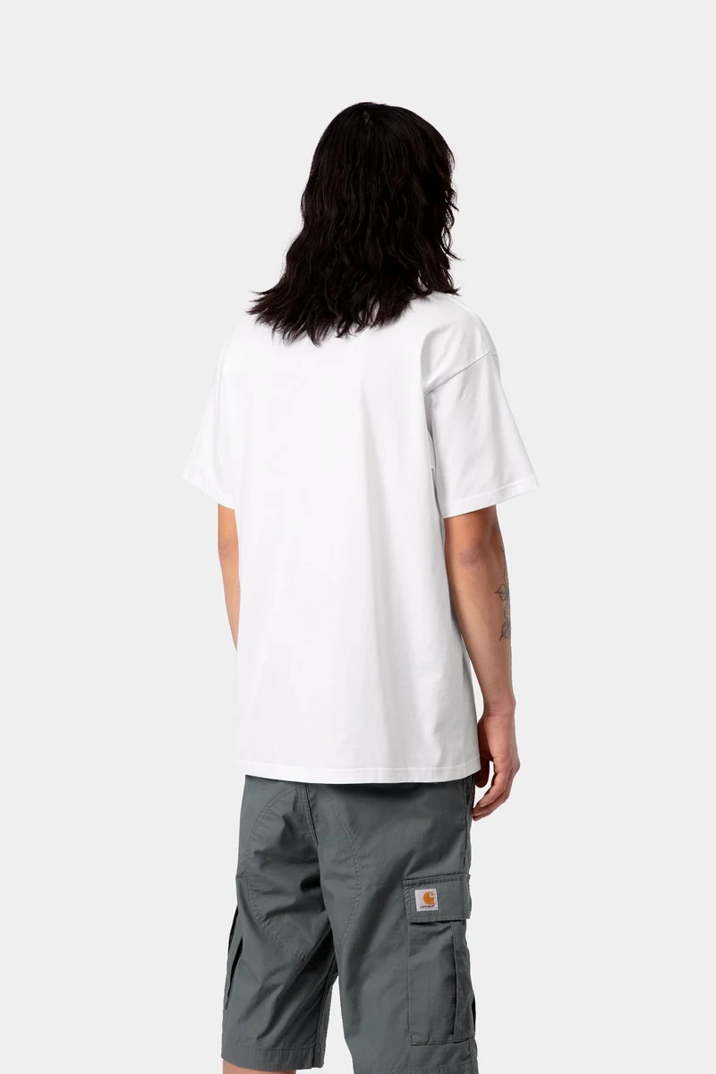 Carhartt WIP Herren-T-Shirt mit Sardinenmotiv | Weiß