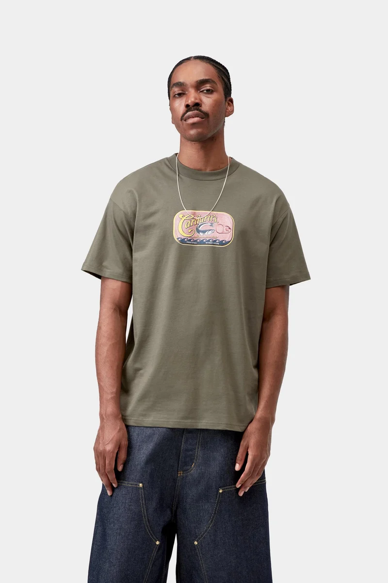 Carhartt WIP Herren-T-Shirt mit Sardinenmotiv | Blatt