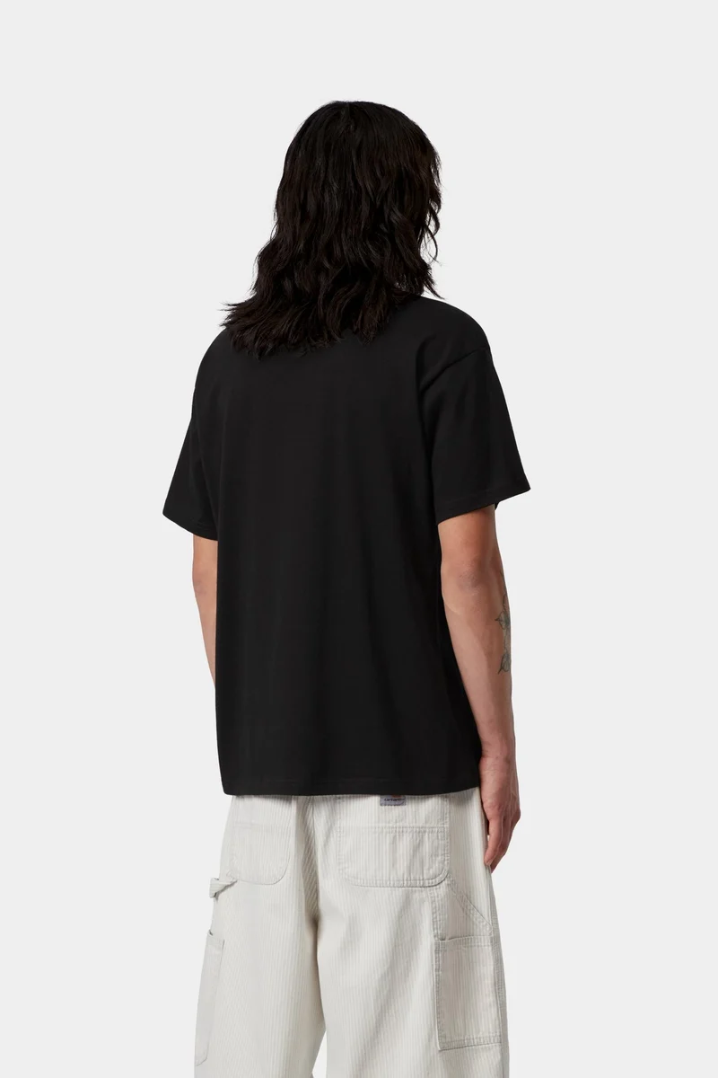 Carhartt WIP Herren-T-Shirt mit Sardinenmotiv | Schwarz