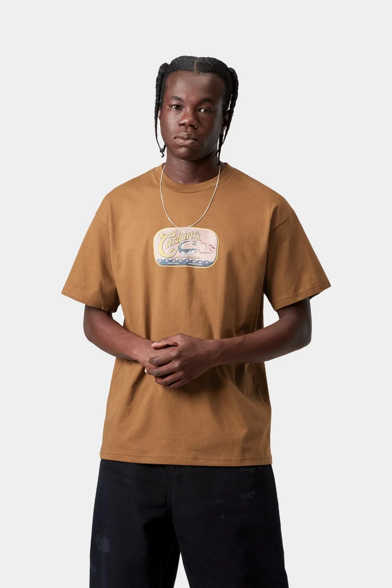 Carhartt WIP Herren-T-Shirt mit Sardinenmotiv | Hamilton Brown