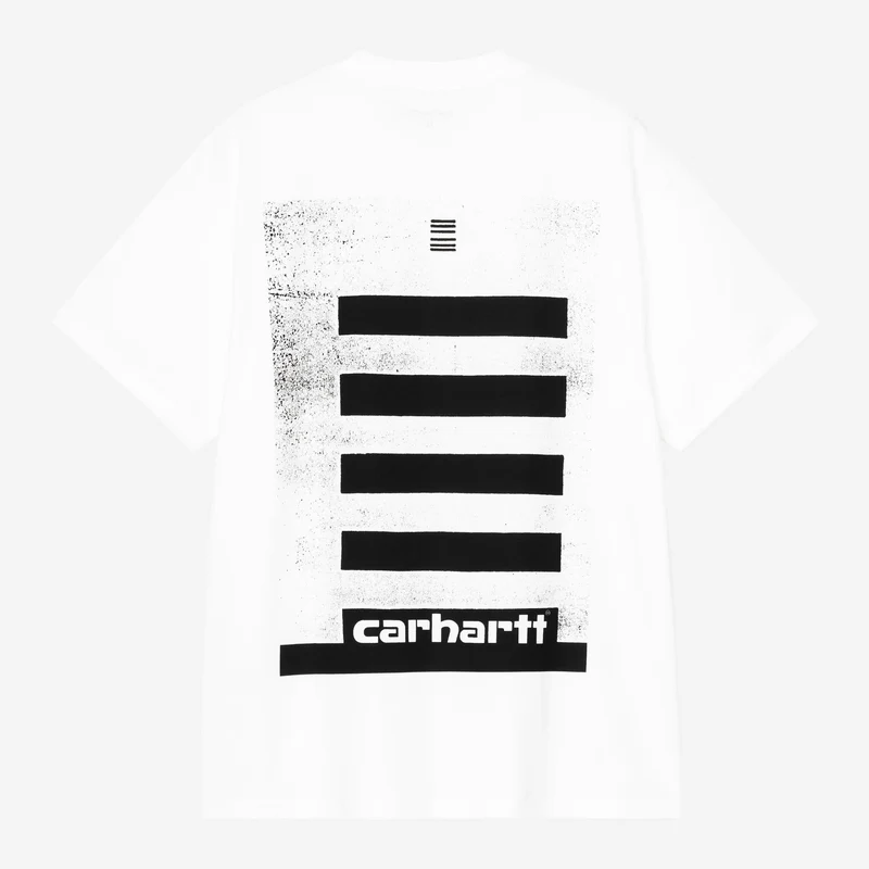 Carhartt WIP Herren-T-Shirt mit Archiv-Linien-Motiv | Weiß