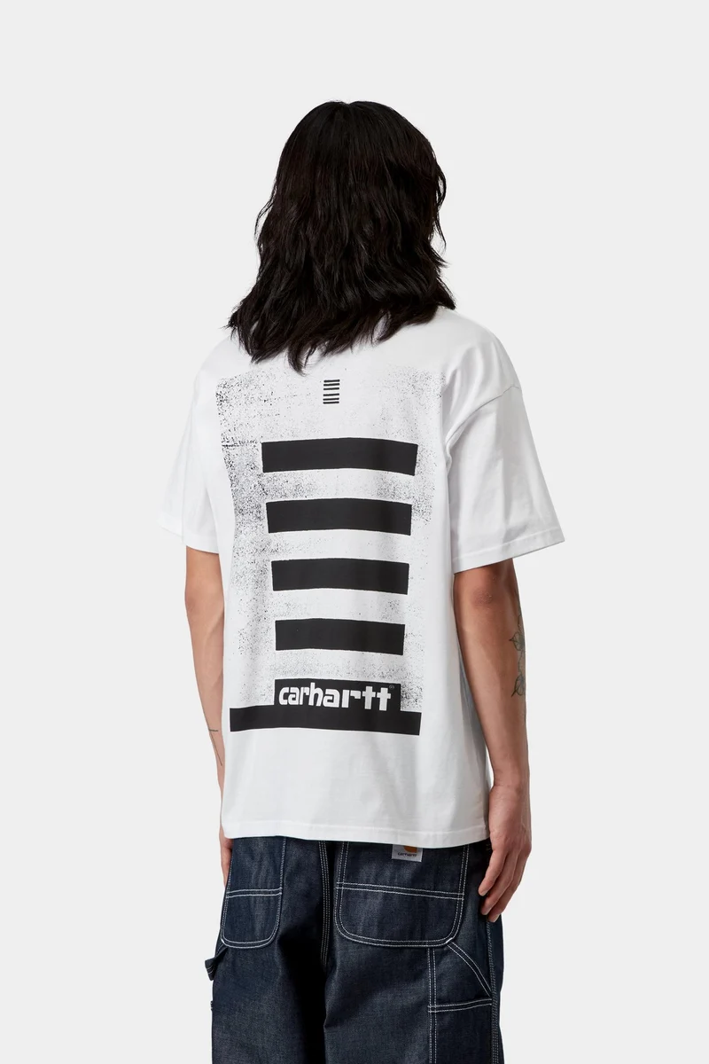 Carhartt WIP Herren-T-Shirt mit Archiv-Linien-Motiv | Weiß