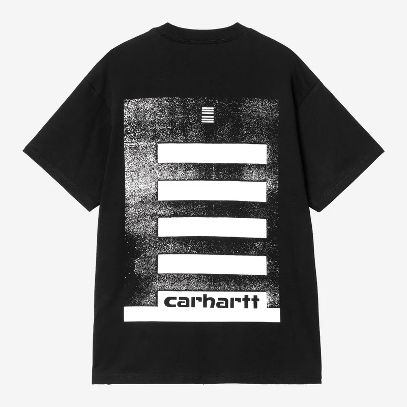 Carhartt WIP Herren-T-Shirt mit Archiv-Linien-Motiv | Schwarz