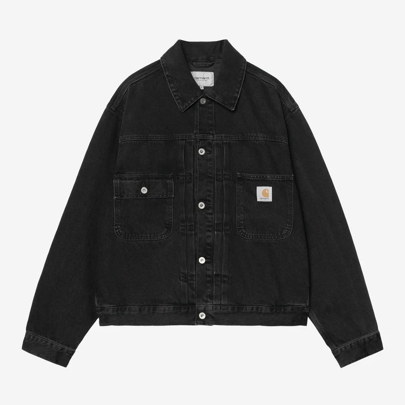 Carhartt WIP Belmar Herrenjacke | Schwarz Stone Washed