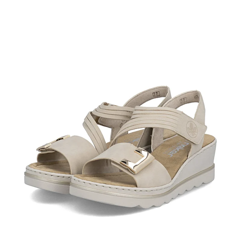 Rieker Damen-Keilsandalen | Beige