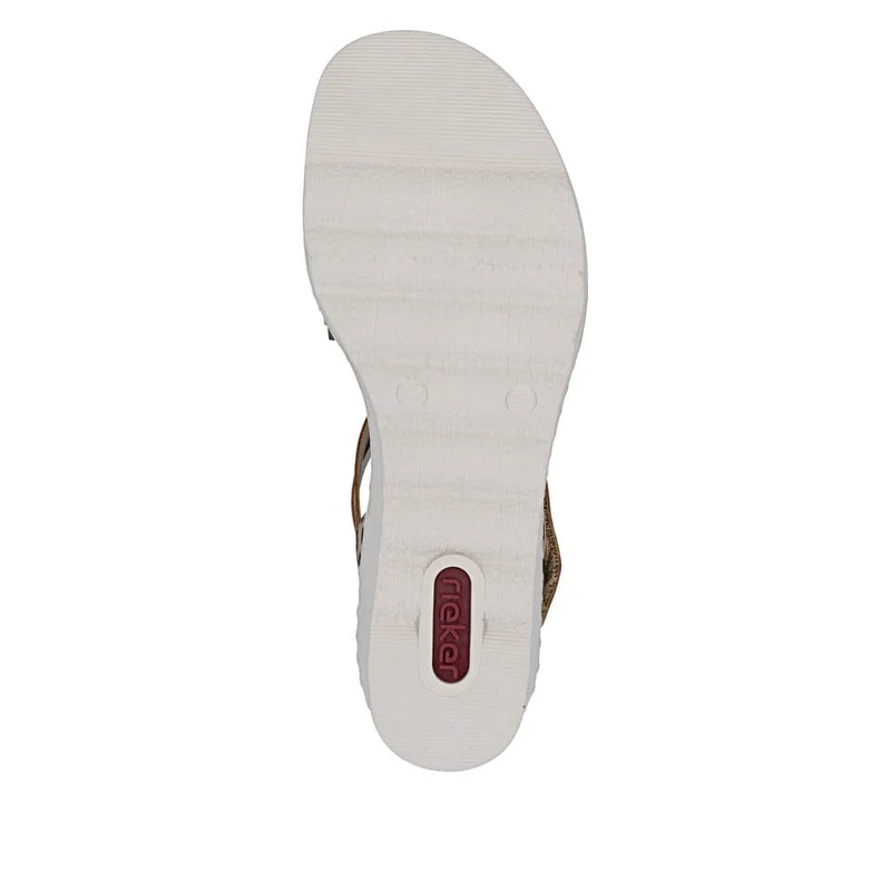 Rieker Damen-Keilsandalen | Tiermuster