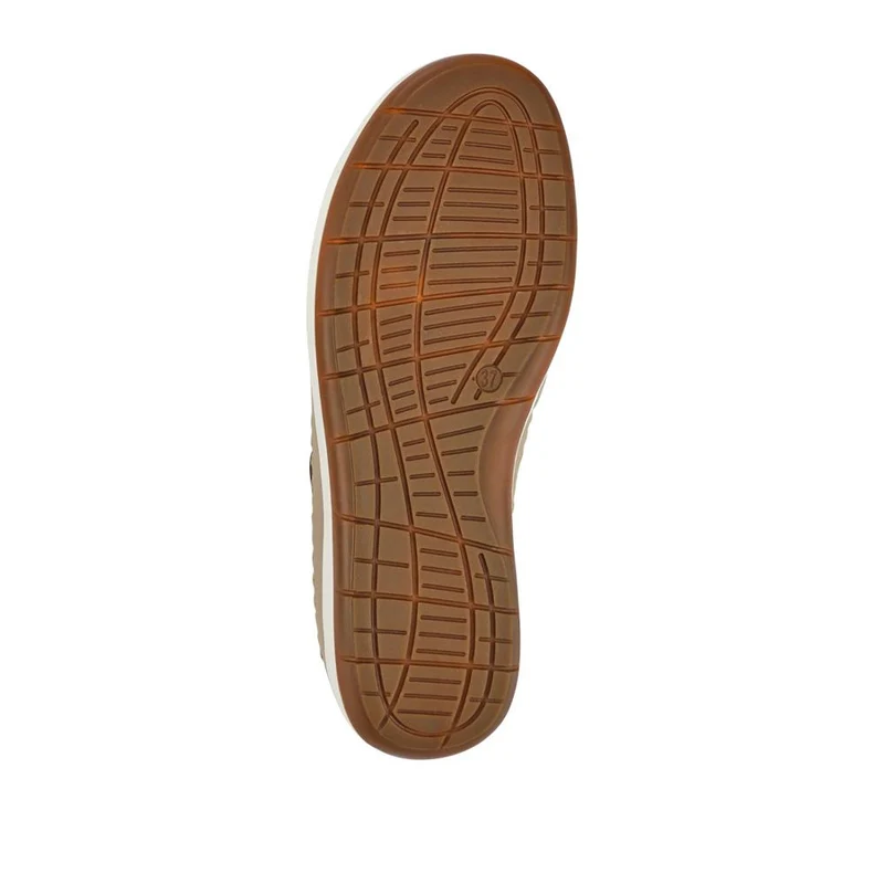 Wide-Fit Touch-Fasten Mary Janes - PARK41031 / 327 061 - Beige
