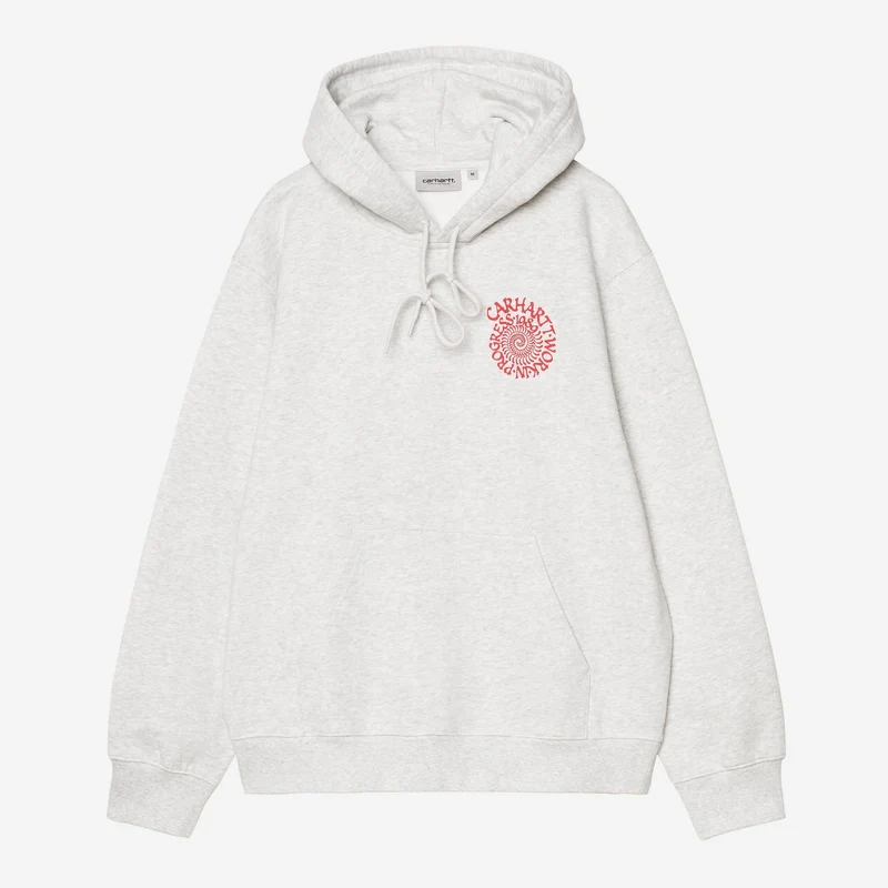 Carhartt WIP Spiral-Hoodie für Herren | Aschgrau meliert