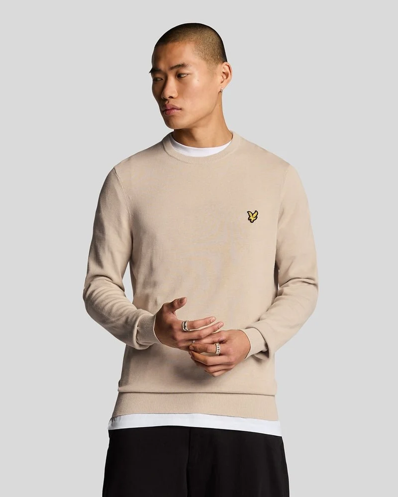 Lyle & Scott Herren-Baumwollpullover mit Rundhalsausschnitt | Cove
