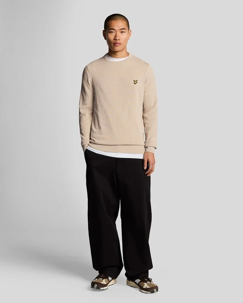 Lyle & Scott Herren-Baumwollpullover mit Rundhalsausschnitt | Cove
