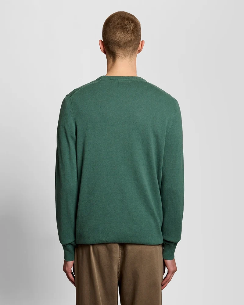 Lyle & Scott Herren-Baumwollpullover mit Rundhalsausschnitt | Everglade