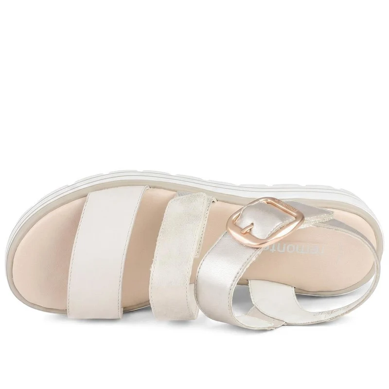 Remonte Leather Bibar Flatform Sandals - DRS43510 / 329 295 - Metallic