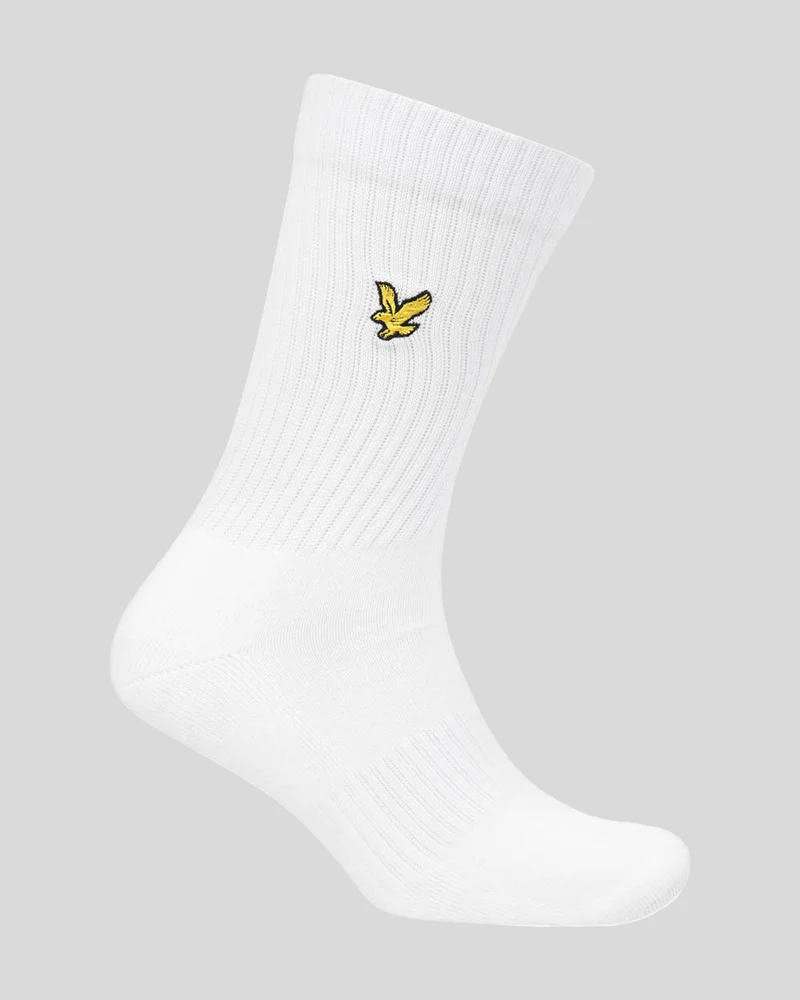 Lyle & Scott Camdyn Herrensocken | 5er-Pack | Weiß