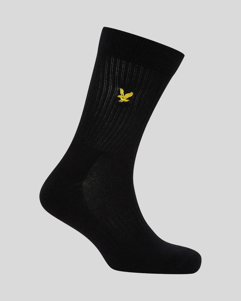 Lyle & Scott Camdyn Herrensocken | 5er-Pack | Schwarz