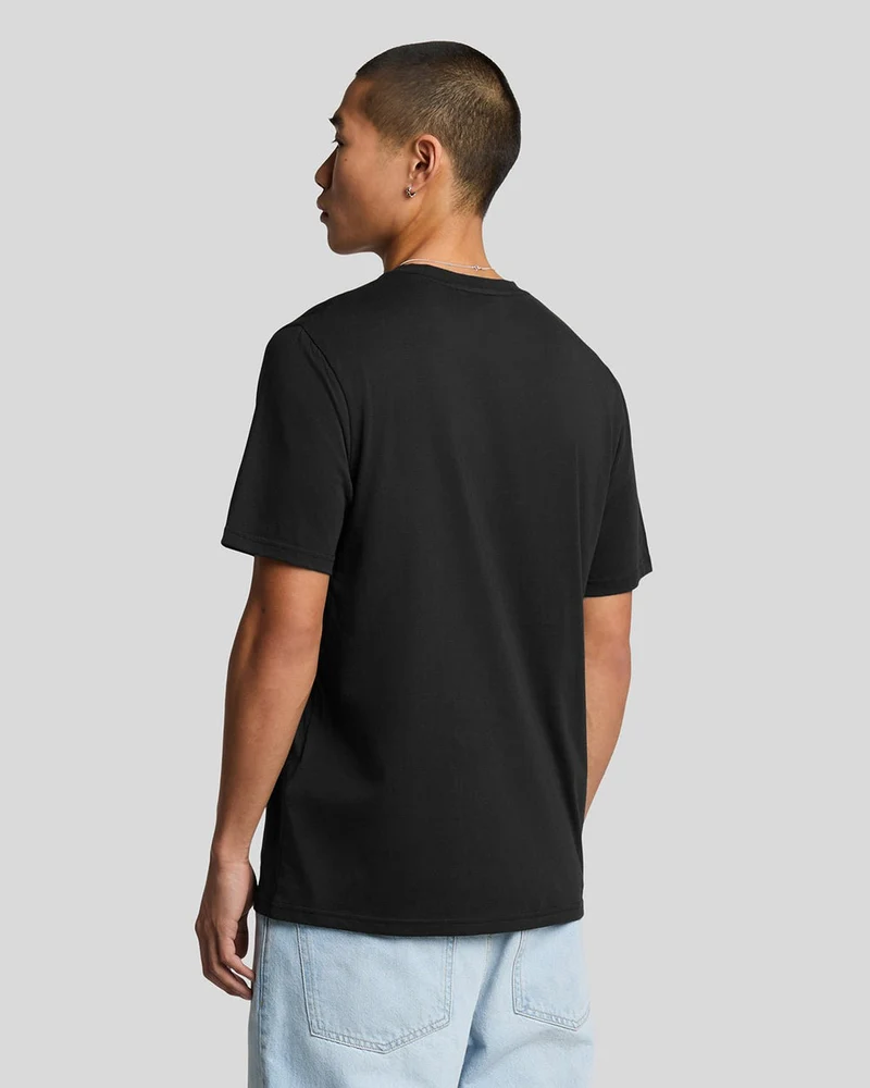 Lyle & Scott Herren-T-Shirt aus feinster Baumwolle | Tiefschwarz