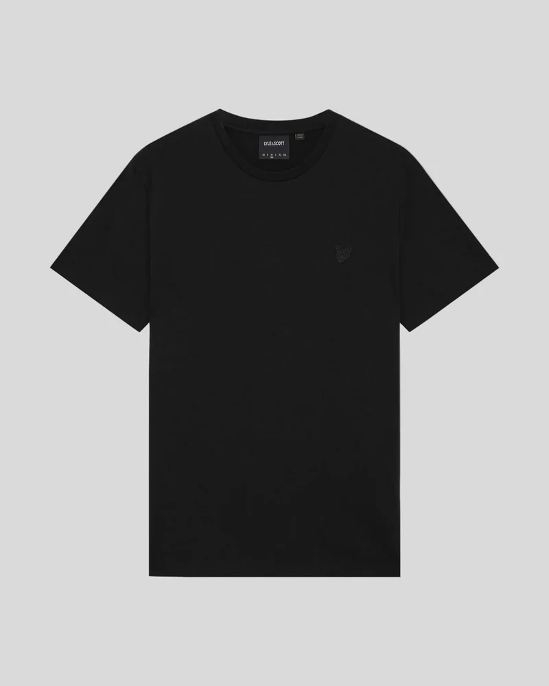 Lyle & Scott Herren-T-Shirt aus feinster Baumwolle | Tiefschwarz