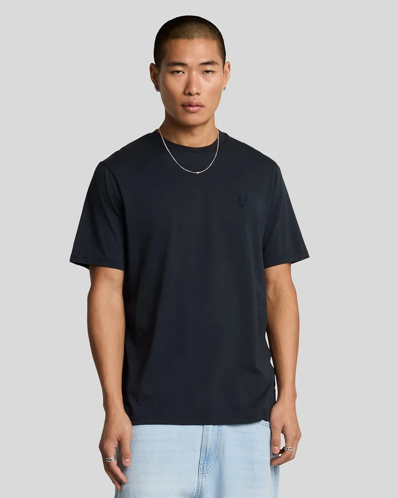 Lyle & Scott Herren-T-Shirt aus feinster Baumwolle | Dunkelblau