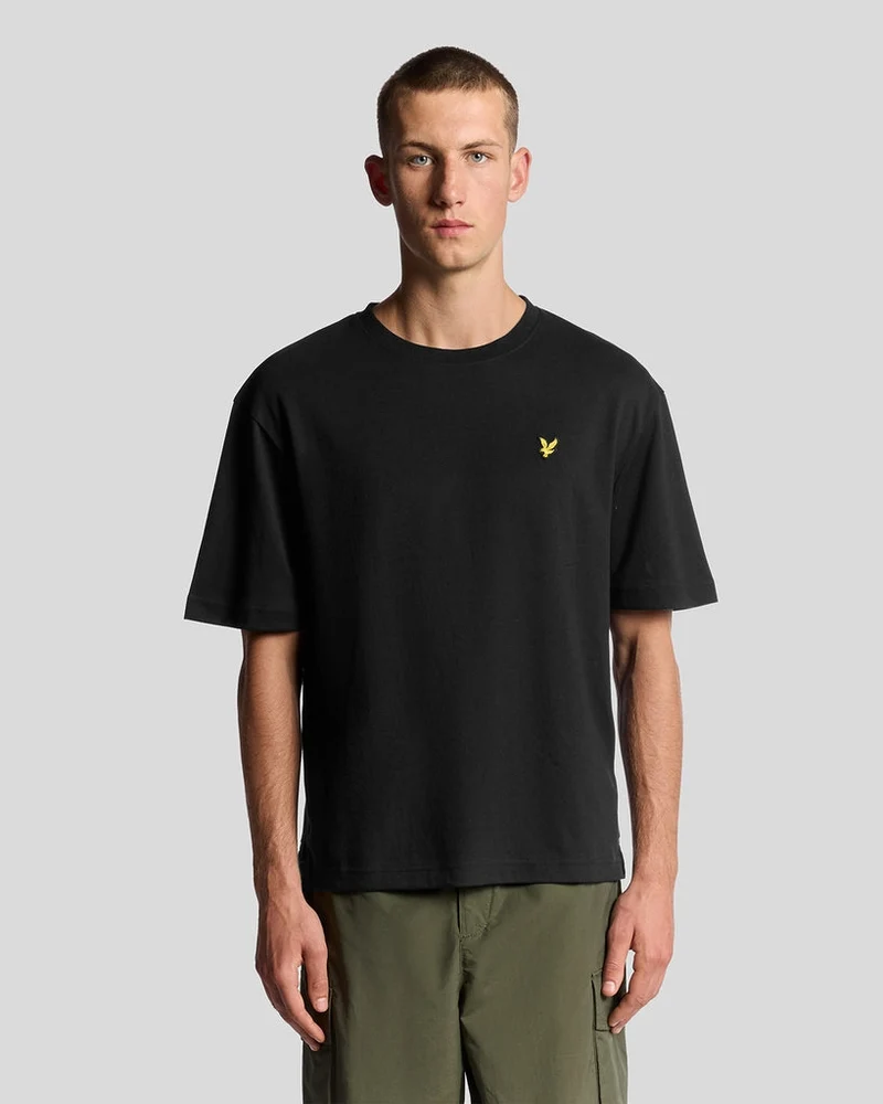 Lyle & Scott Herren-T-Shirt aus ultraweicher Baumwollmischung | Schwarz