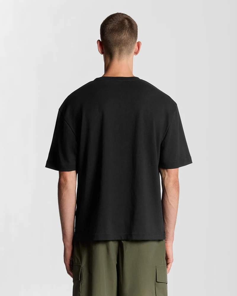 Lyle & Scott Herren-T-Shirt aus ultraweicher Baumwollmischung | Schwarz
