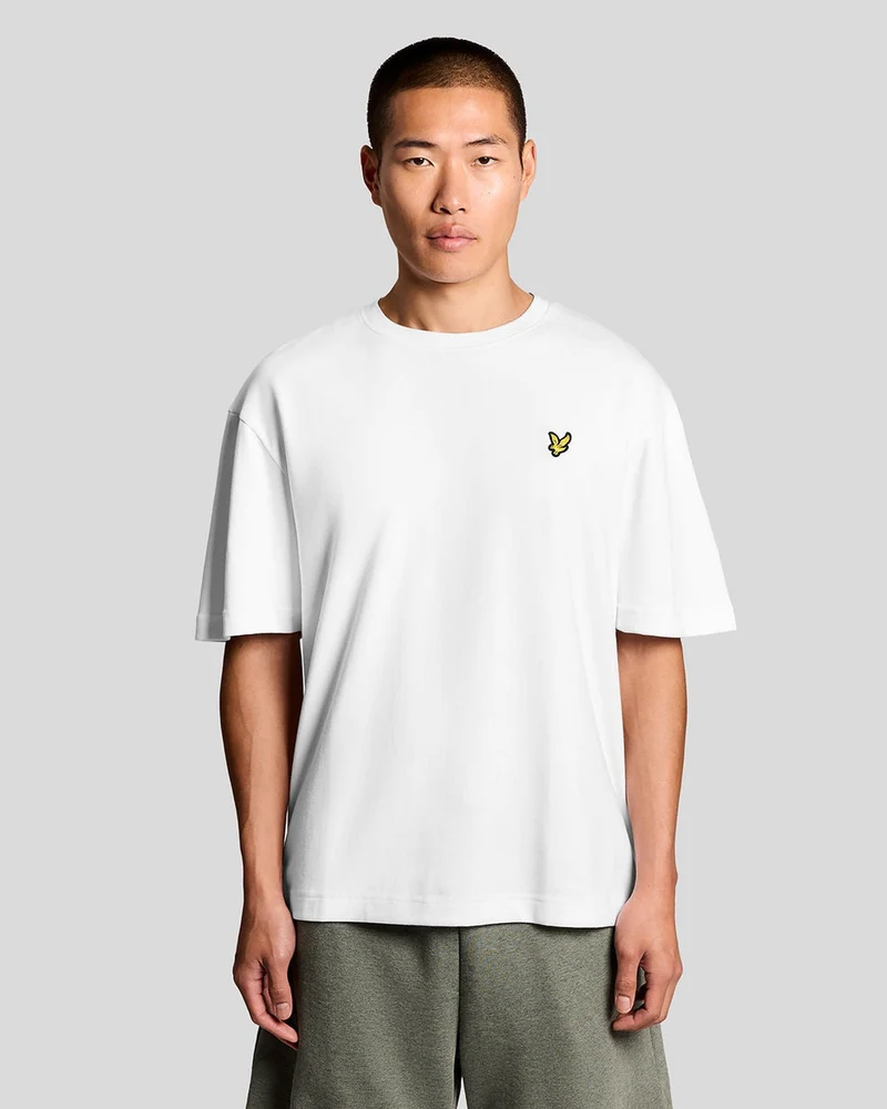 Lyle & Scott Herren-T-Shirt aus ultraweicher Baumwollmischung | Weiß