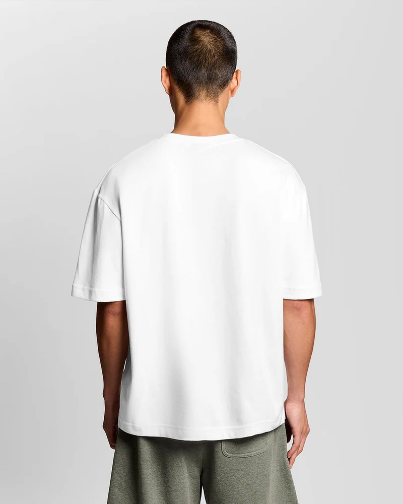 Lyle & Scott Herren-T-Shirt aus ultraweicher Baumwollmischung | Weiß