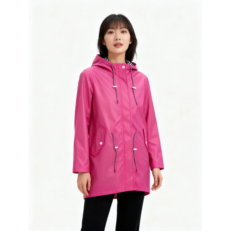 Johanna | Damen Wasserdichte Regenjacke mit Kapuze