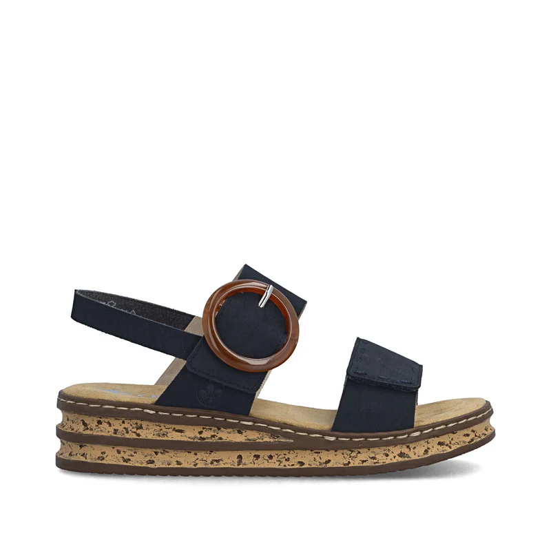 Rieker Damen-Keilsandalen | Blau