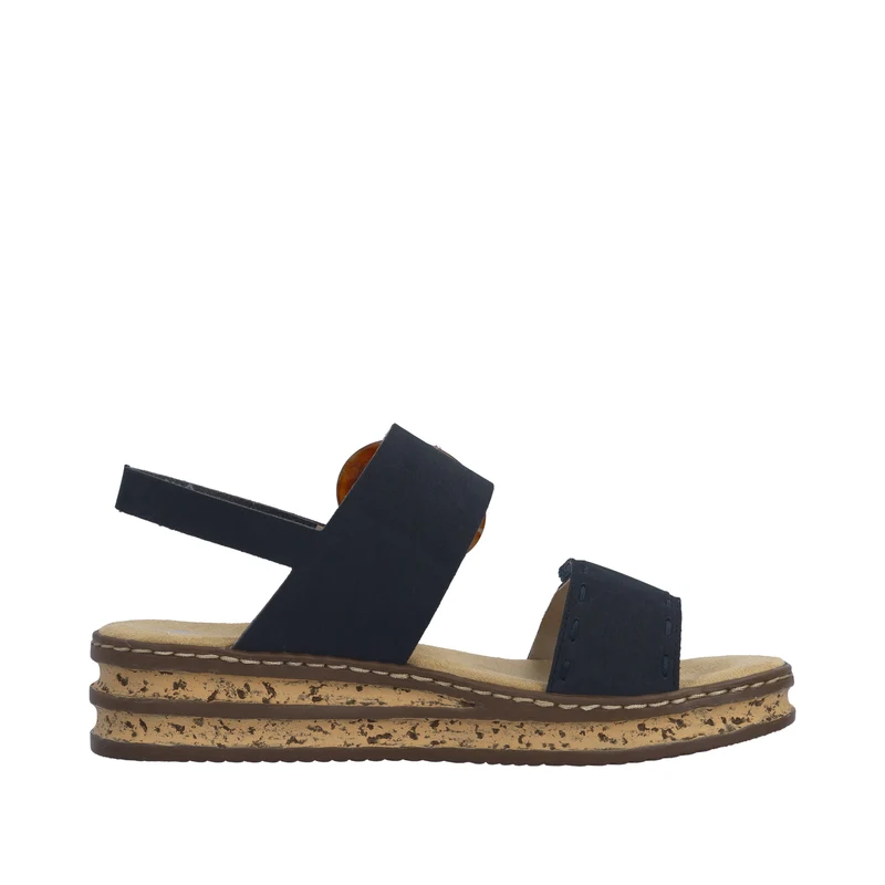 Rieker Damen-Keilsandalen | Blau