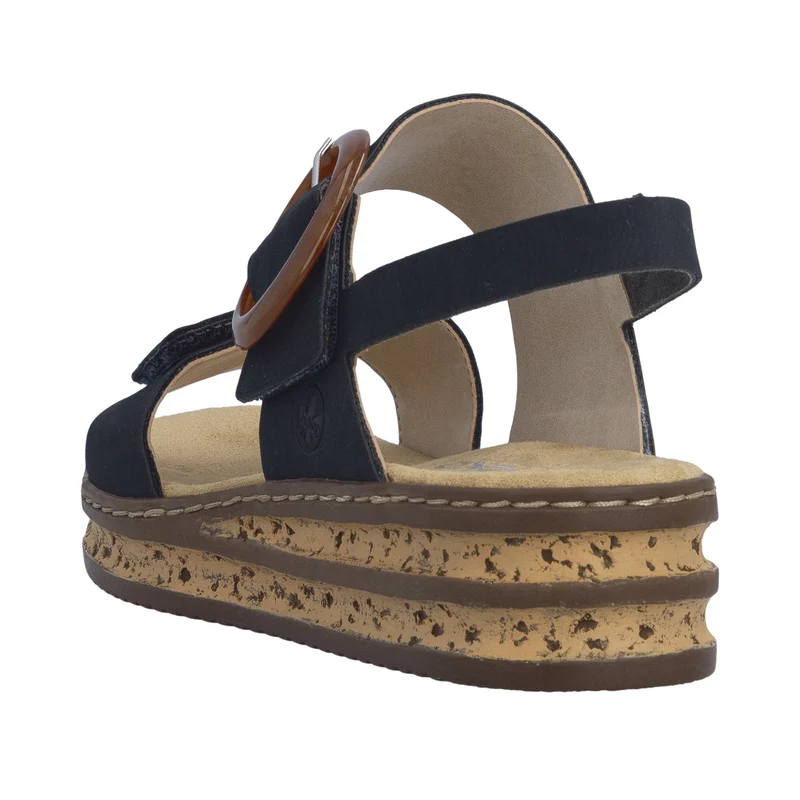 Rieker Damen-Keilsandalen | Blau