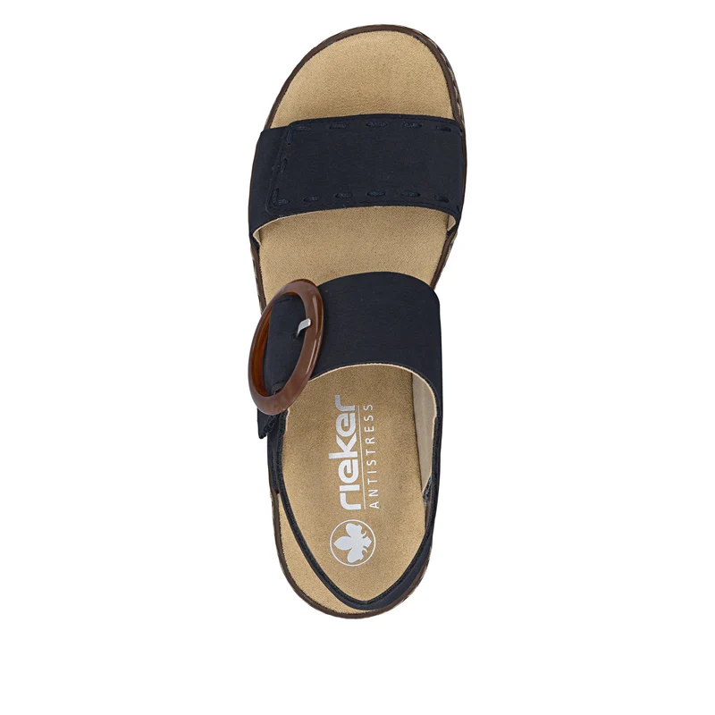 Rieker Damen-Keilsandalen | Blau