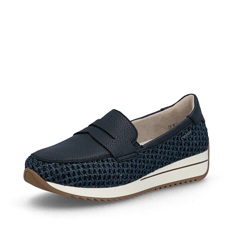 Rieker Damen-Sneaker zum Hineinschlüpfen | Blau