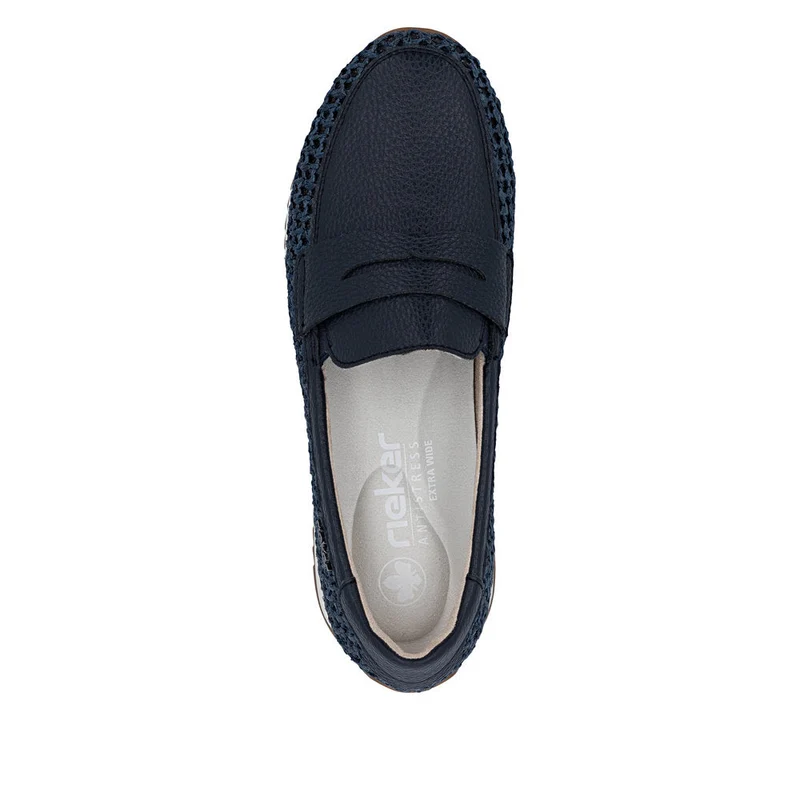 Rieker Damen-Sneaker zum Hineinschlüpfen | Blau