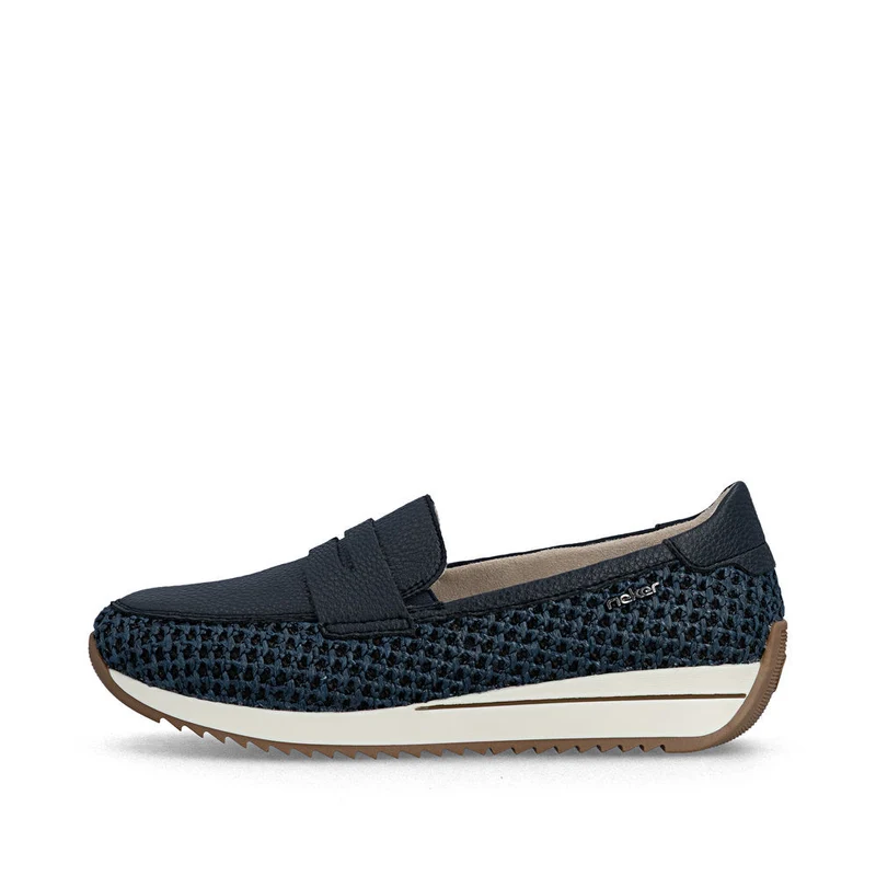 Rieker Damen-Sneaker zum Hineinschlüpfen | Blau