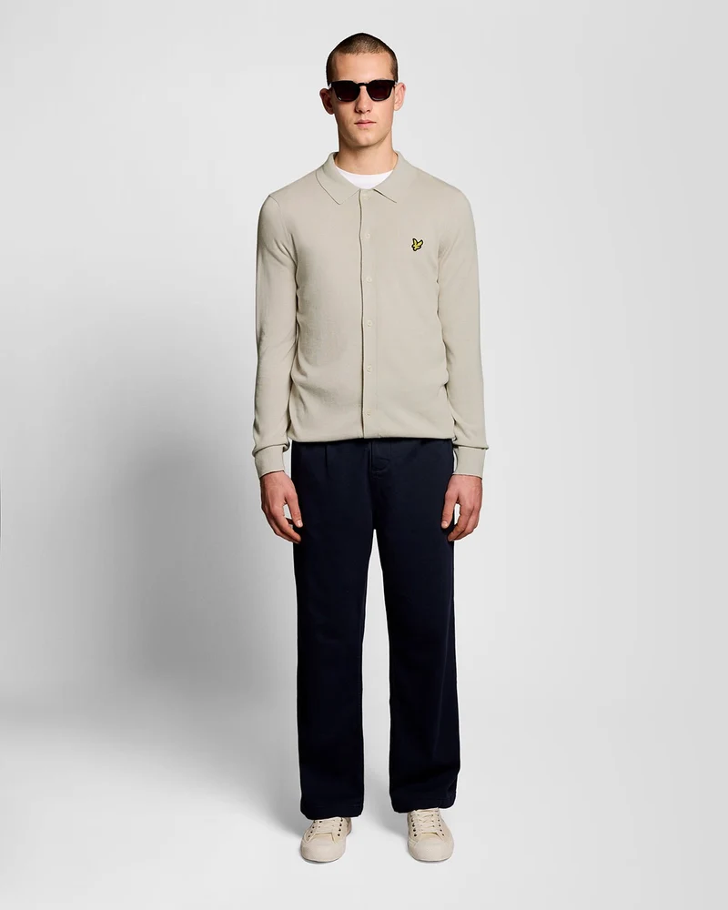 Lyle & Scott Herren-Baumwollstrickhemd | Cove