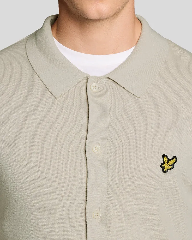 Lyle & Scott Herren-Baumwollstrickhemd | Cove