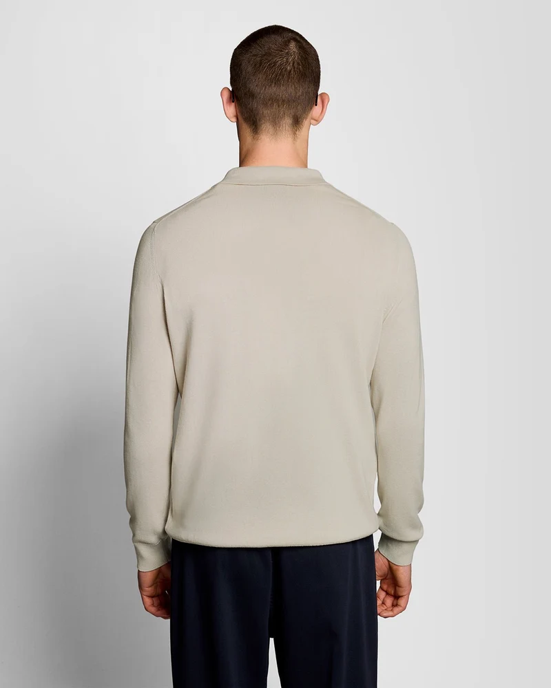 Lyle & Scott Herren-Baumwollstrickhemd | Cove