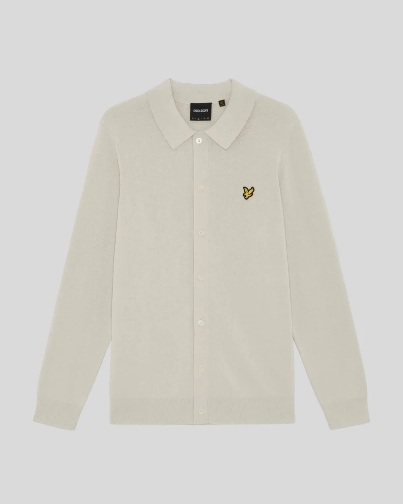 Lyle & Scott Herren-Baumwollstrickhemd | Cove
