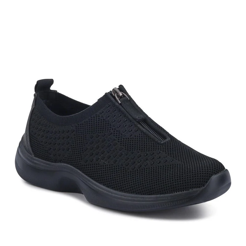 Extra-Wide Slip-On Shoes - ELENNE / 326 956 - Black