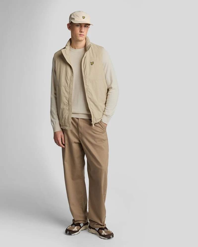 Lyle & Scott Herren-Pullover aus Baumwollmerino mit Rundhalsausschnitt | Cove