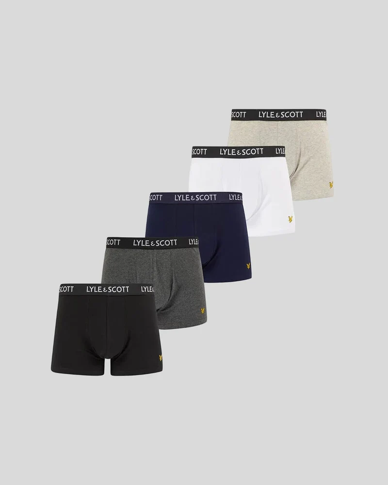 Lyle & Scott Miller Herren-Badehosen | 5er-Pack | Gemischt