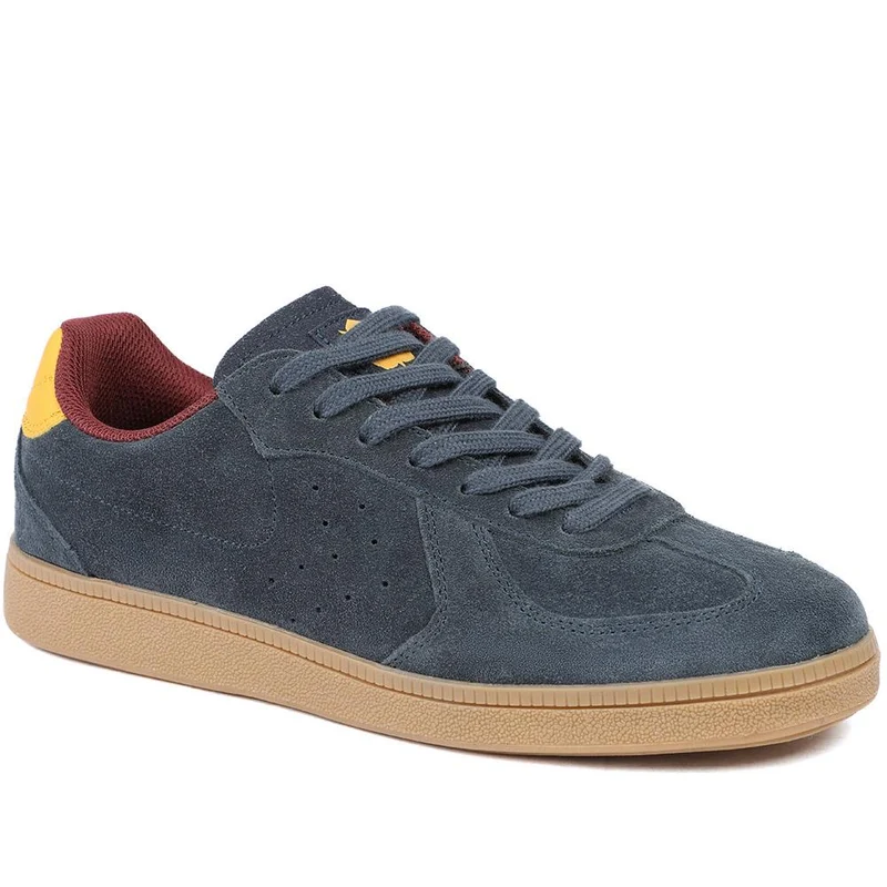 Leather Suede Lace Up Trainers - DINGX43004 / 329 047