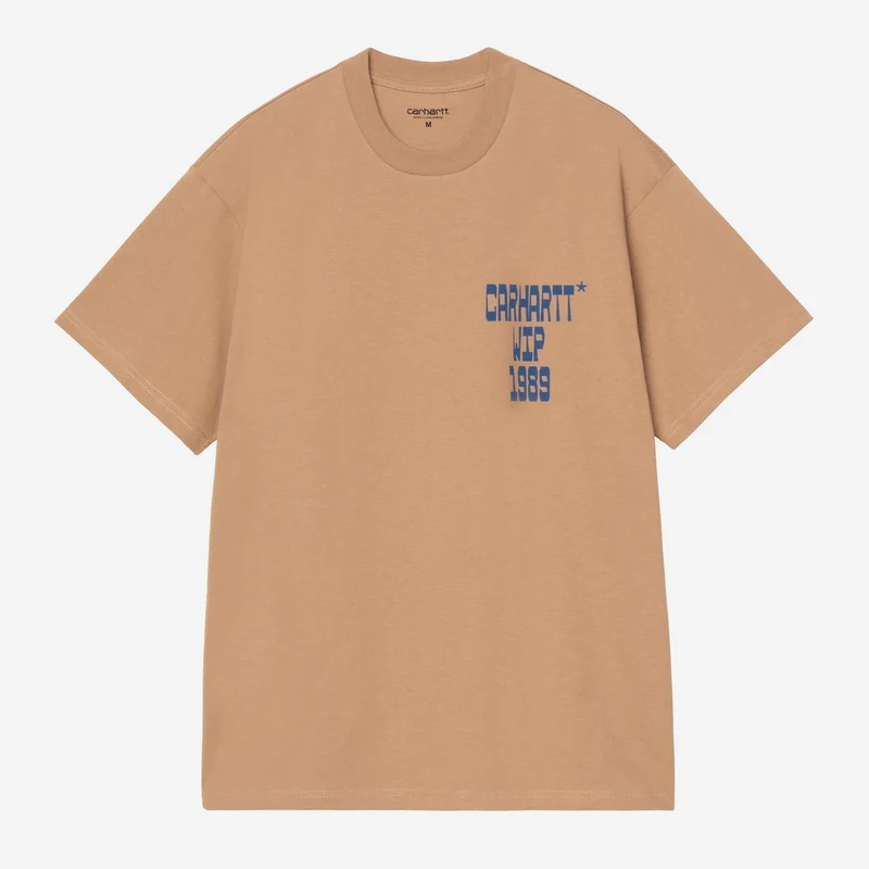 Carhartt WIP Herren-T-Shirt mit Blockmotiv | Erdnuss