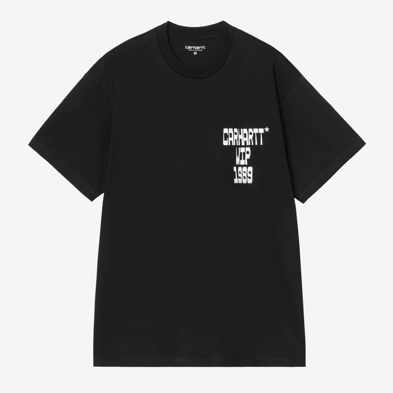 Carhartt WIP Herren-T-Shirt mit Blockmuster | Schwarz