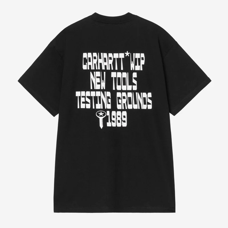 Carhartt WIP Herren-T-Shirt mit Blockmuster | Schwarz