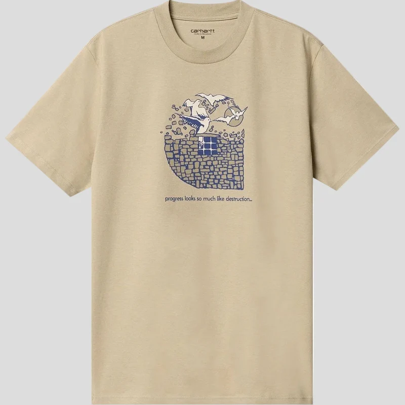 Carhartt WIP Herren-T-Shirt „Freedom“ mit kurzen Ärmeln – Ammonite